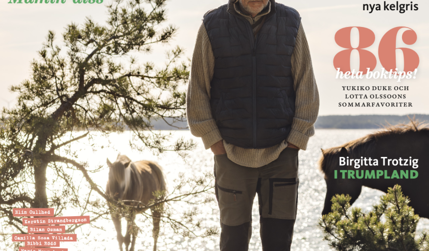 Håkan Nesser på omslaget till Vi Läser